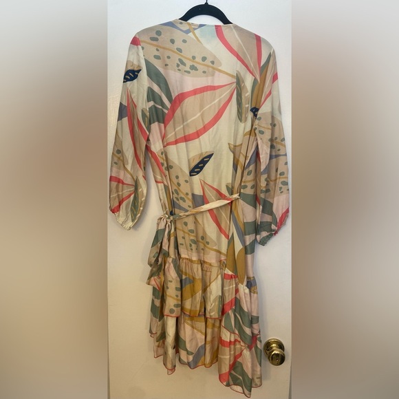 Taj by Sabrina Sequin Wrap Dress Size Medium - Picture 3 of 7